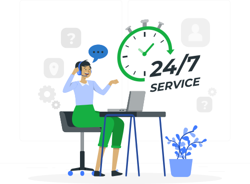 24/7 service